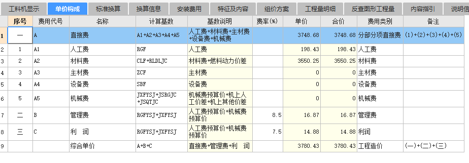 清单项