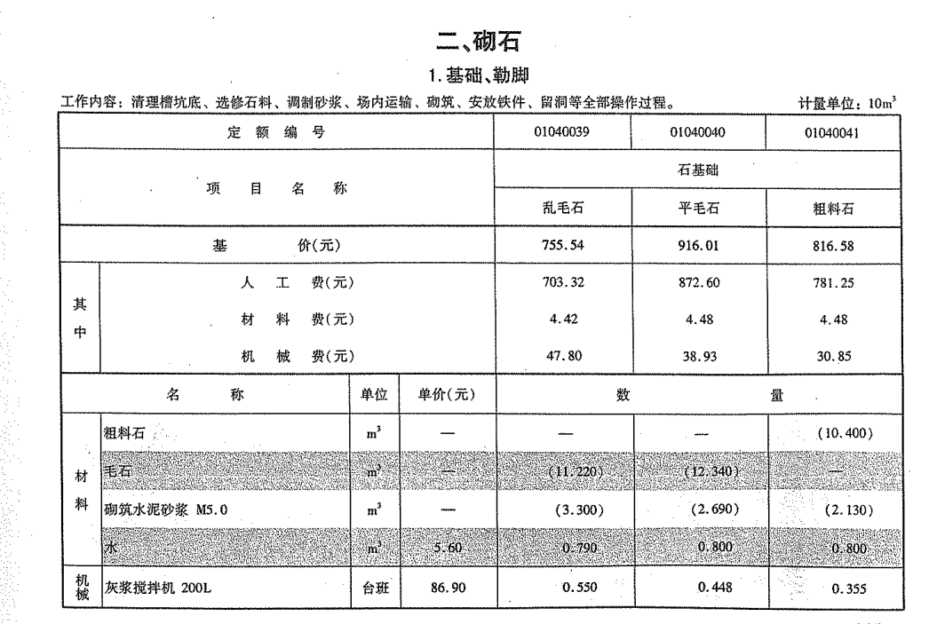 毛石