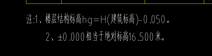 结构标高