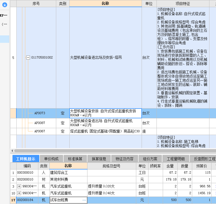 措施费