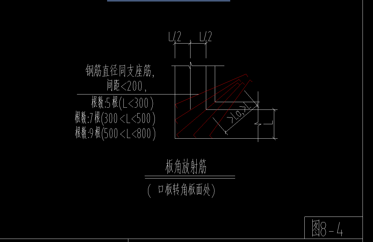 放射筋长度