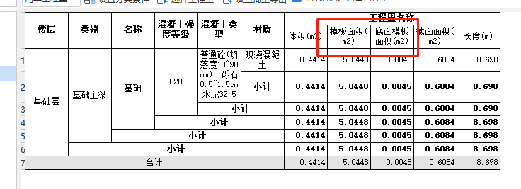 底面模板