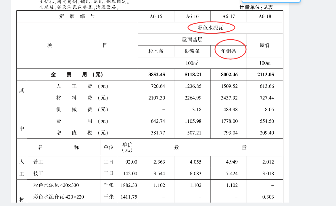 屋面怎么套定额