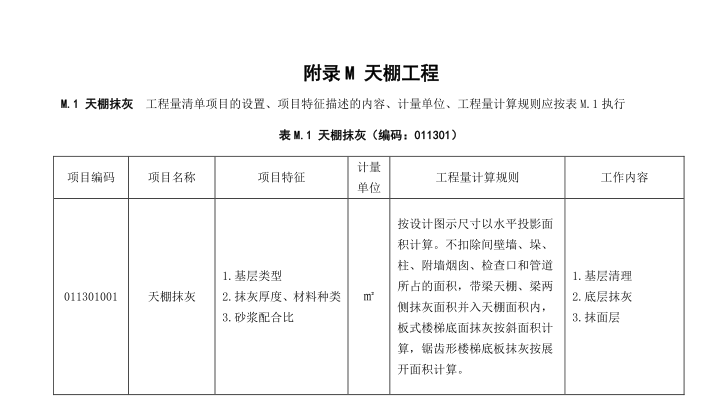 天棚抹灰