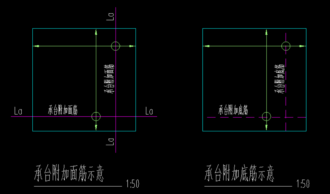 承台附加底筋