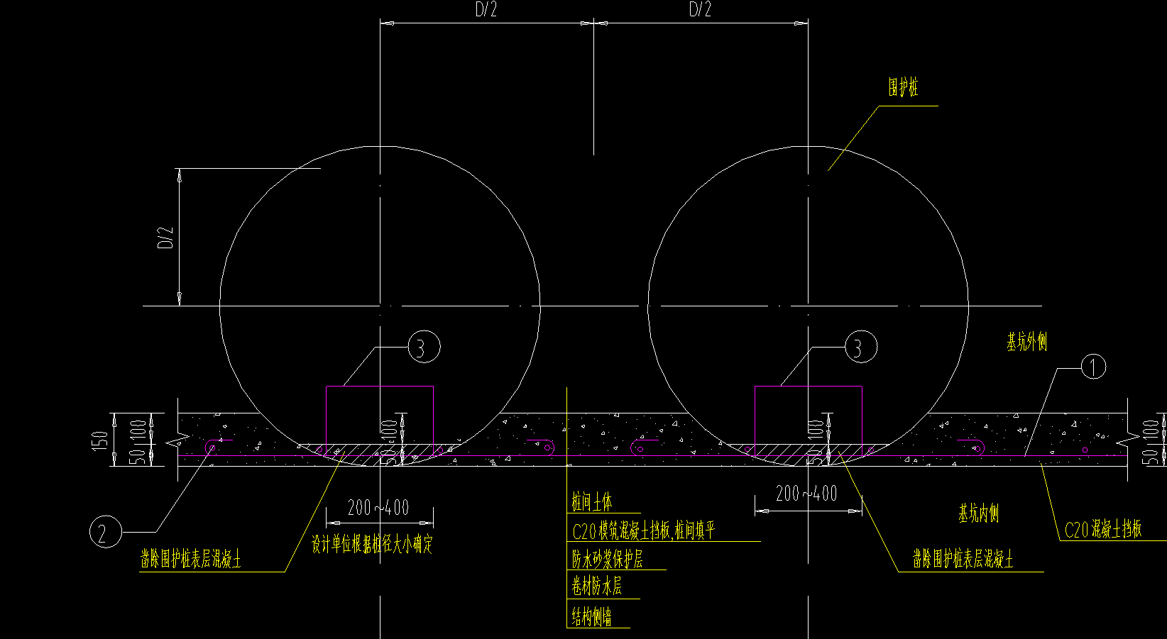 深基坑中围护灌注桩加模筑混凝土墙这种支护形式一般叫什么名称