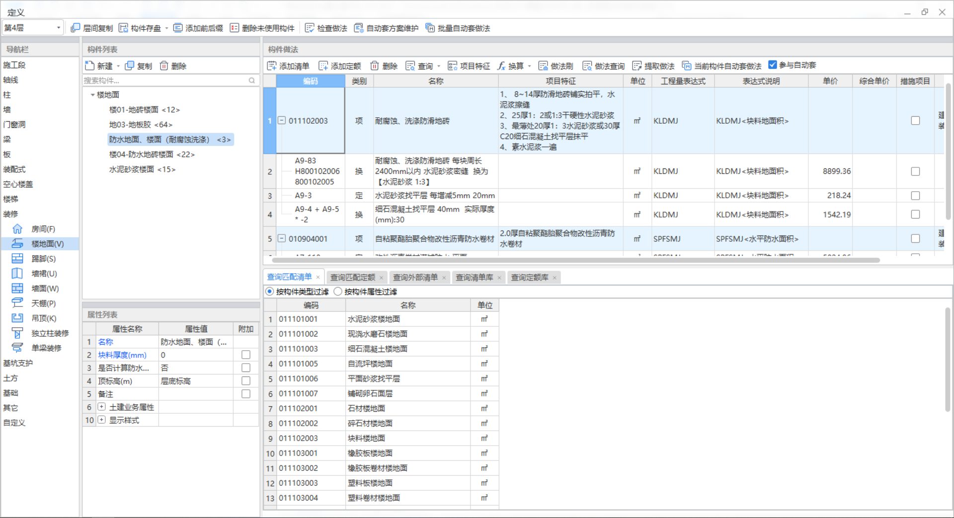 程量表达式