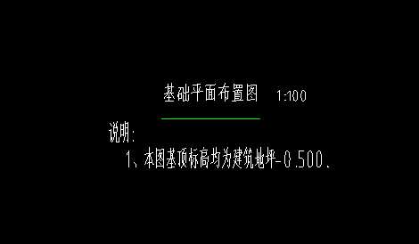 基顶标高