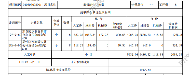 成品套管