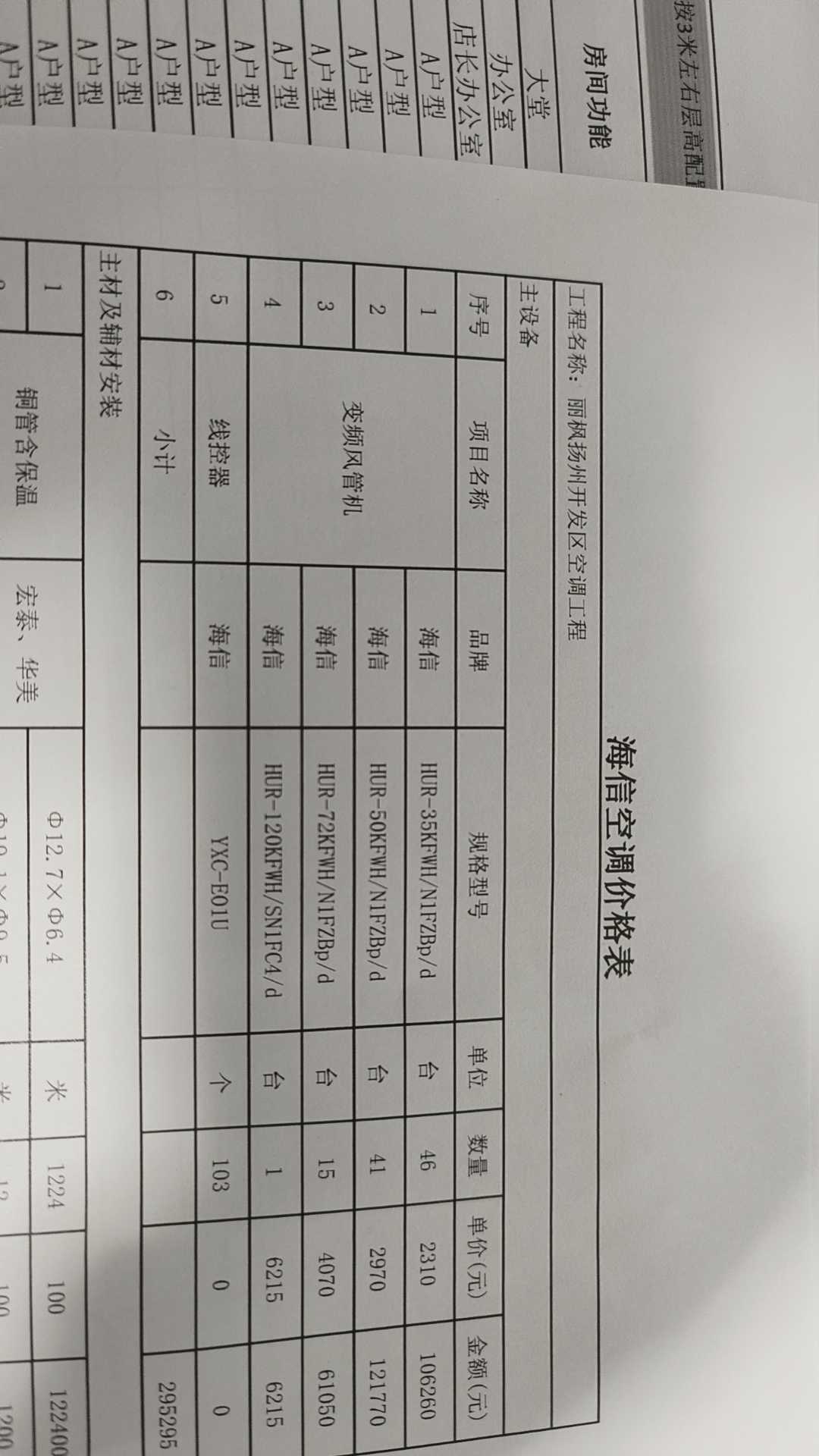 風管機套什么定額