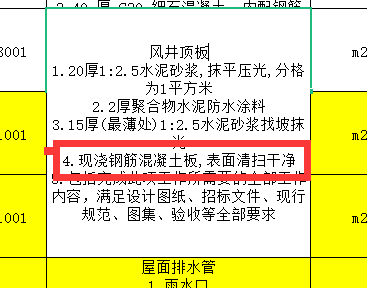 清单项