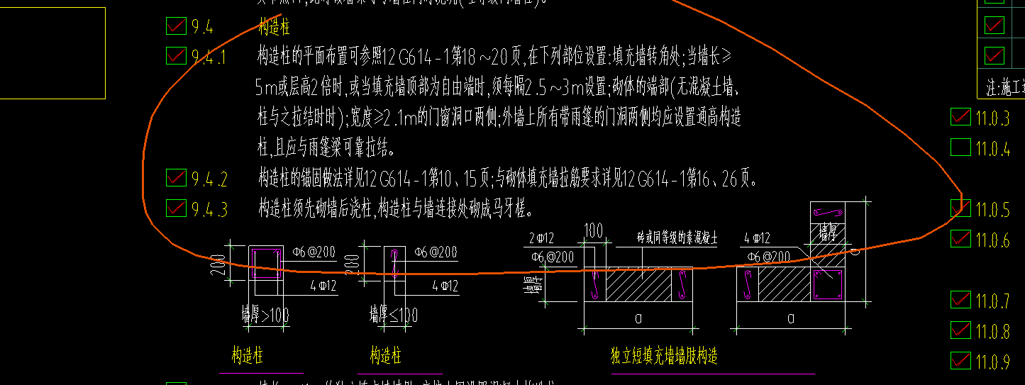 框柱