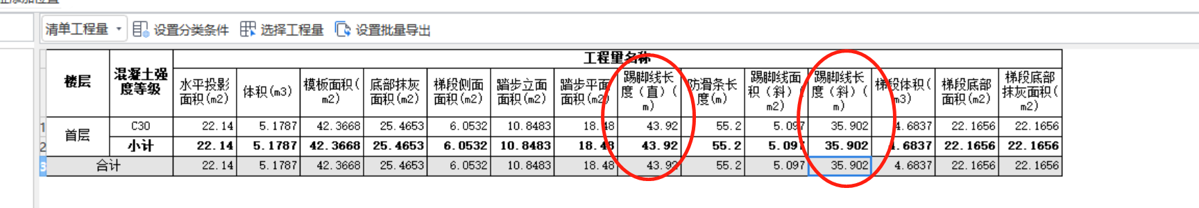 块料面积