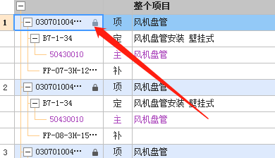 清单项