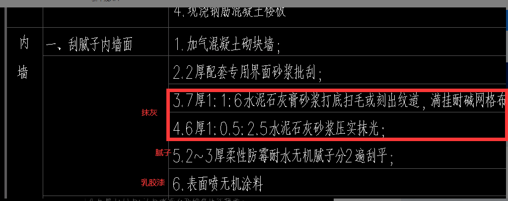 墙面抹灰