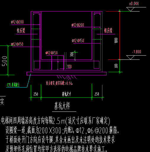 电梯基坑