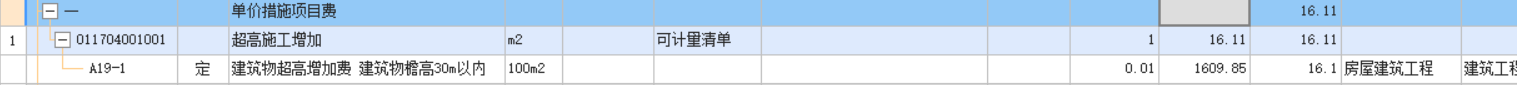 措施费