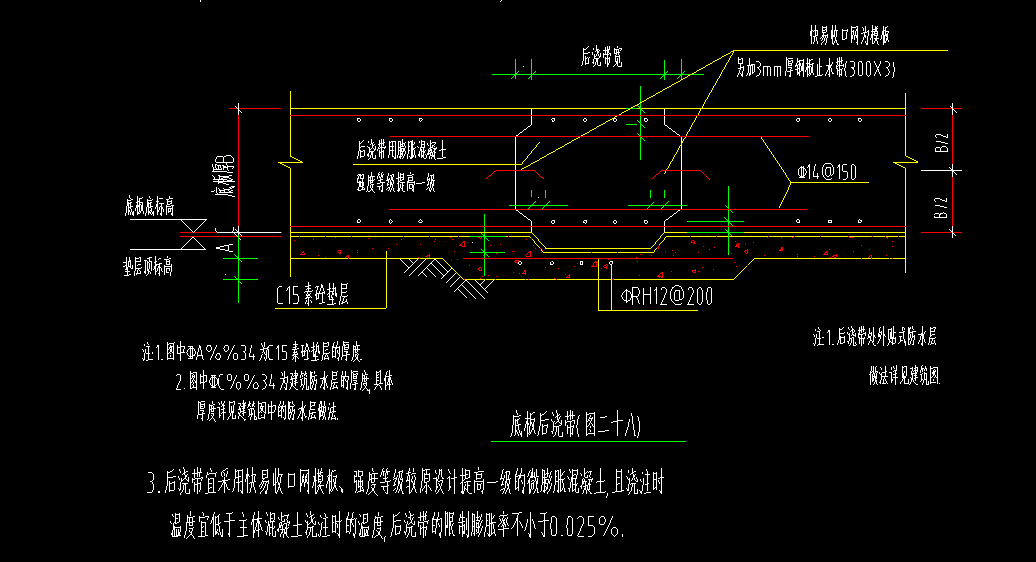 后浇带
