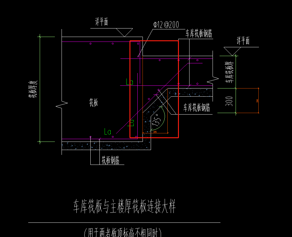 筏板变截面