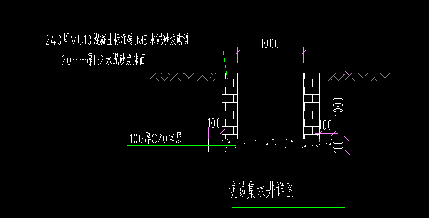 集水井怎么套定额