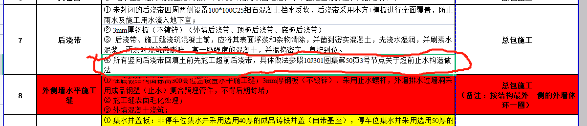后澆帶