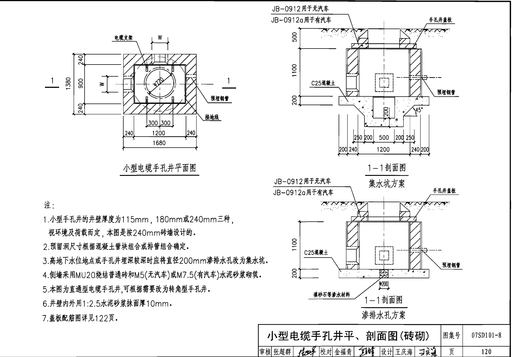 手孔井定额图片