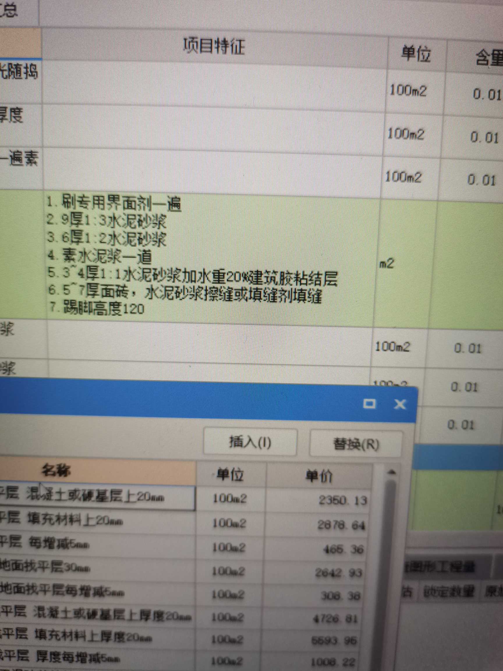 項目特征