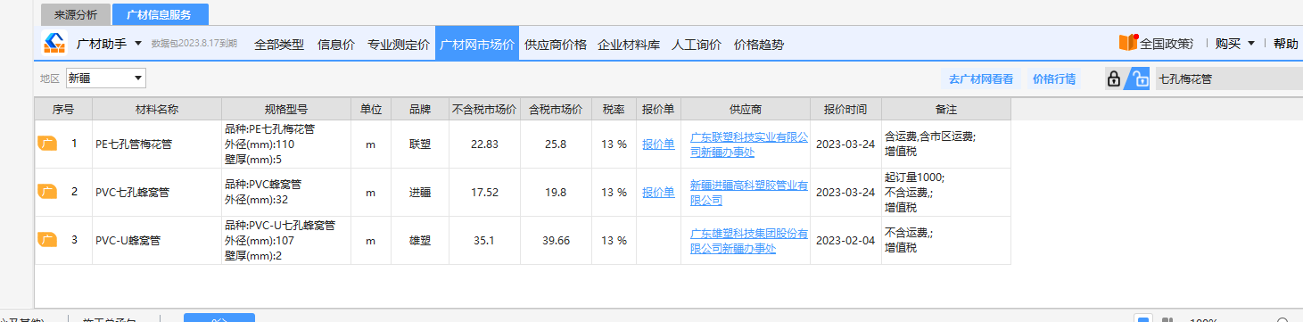 材料价