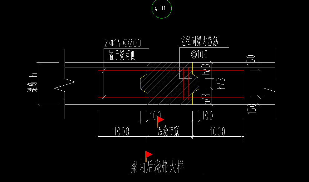 后浇带钢筋