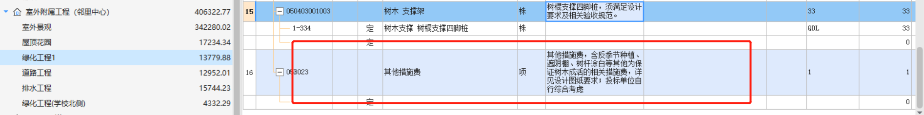 部分清单