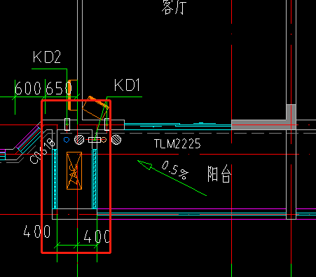 红色方框