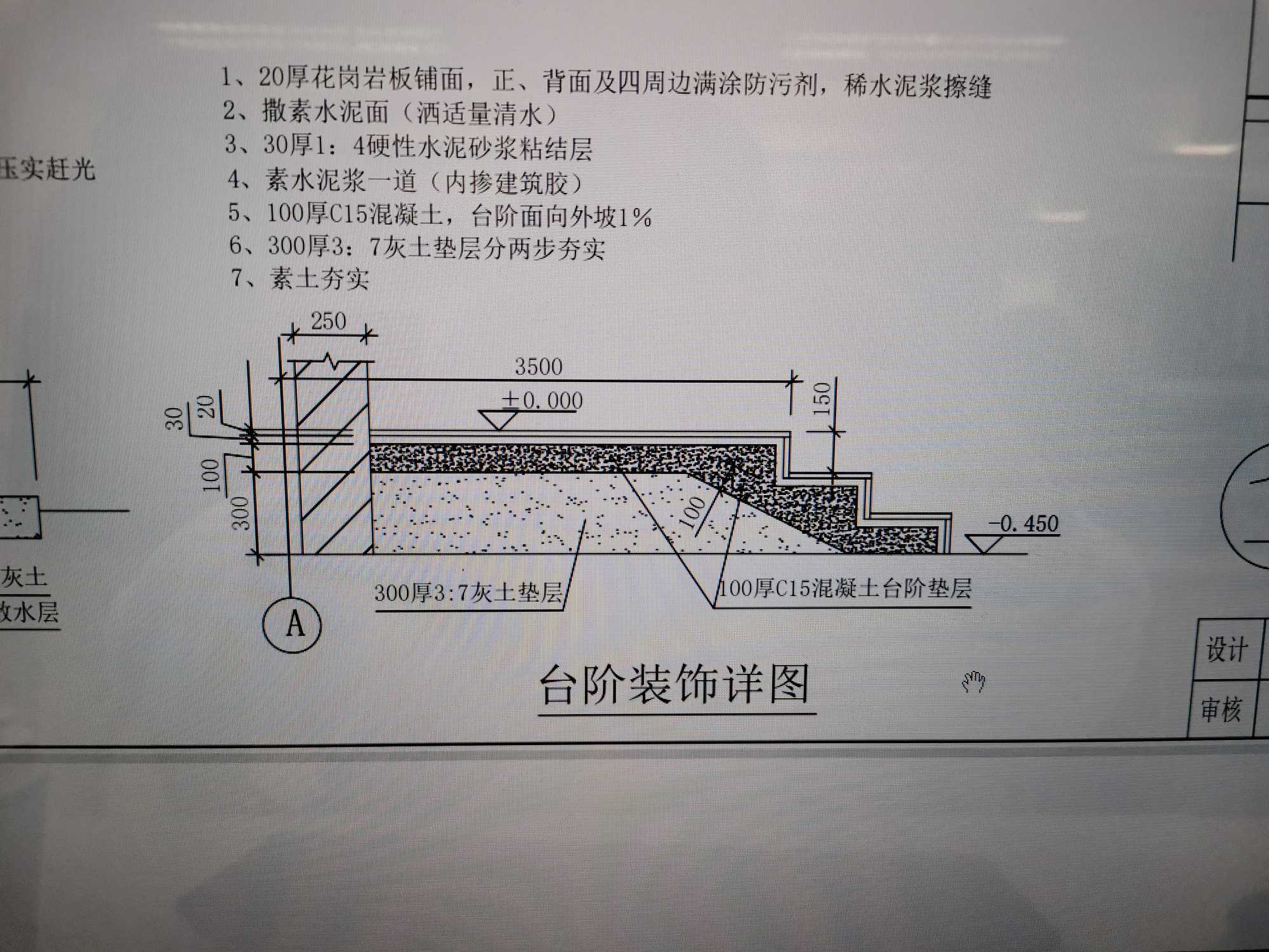 请问室外台阶这里圈住的地方也是按台阶算吗