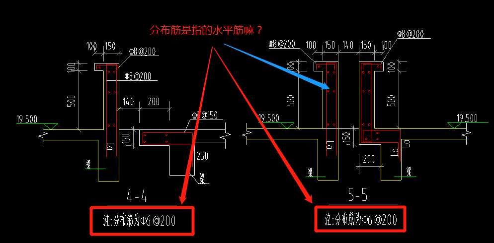 分布筋