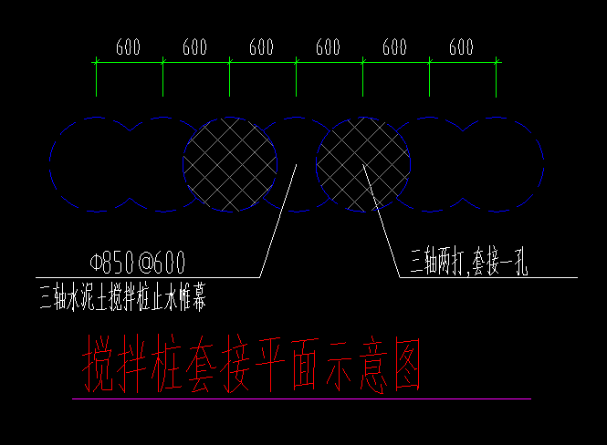 单轴水泥搅拌桩