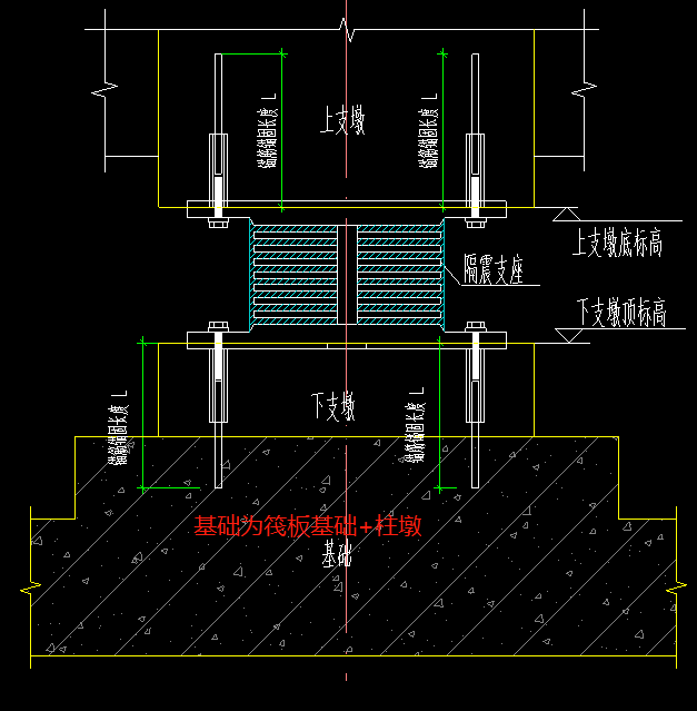 隔震支墩钢筋的图集图片