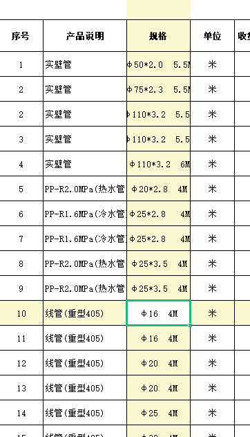 实壁管