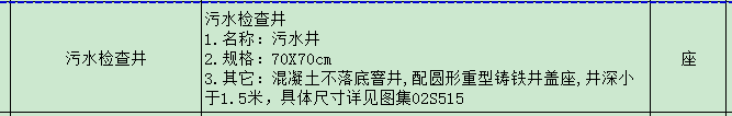 污水井