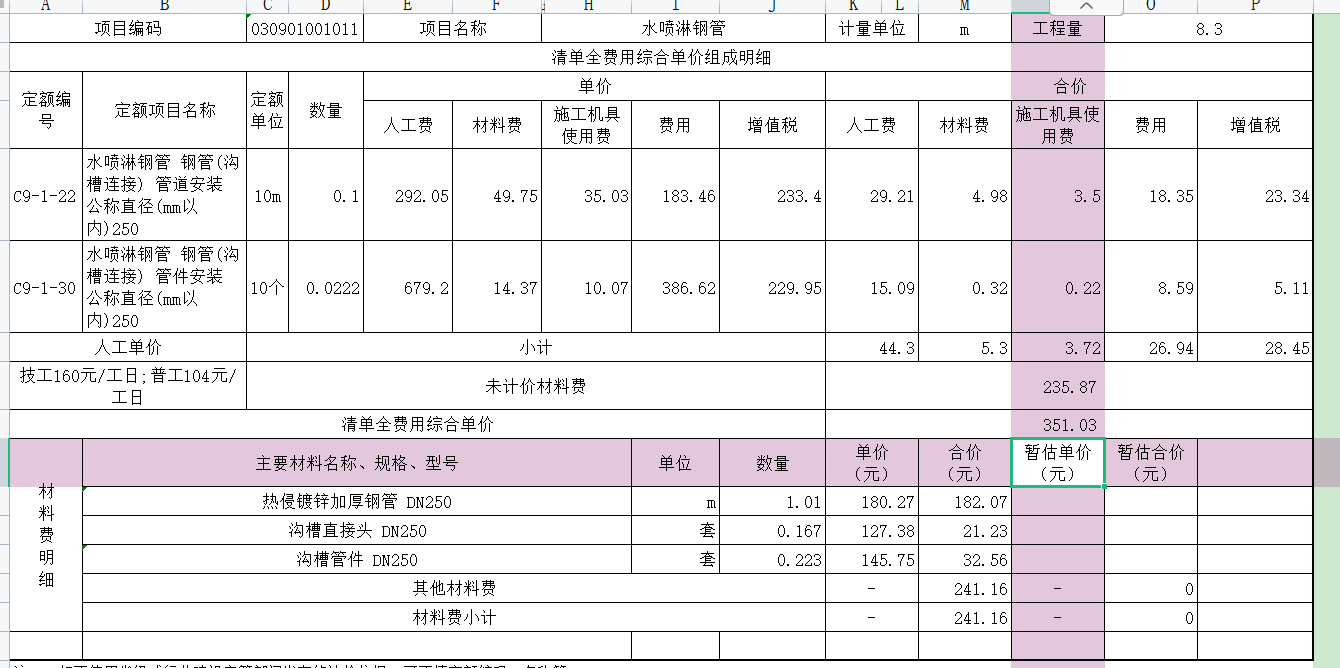 全费用
