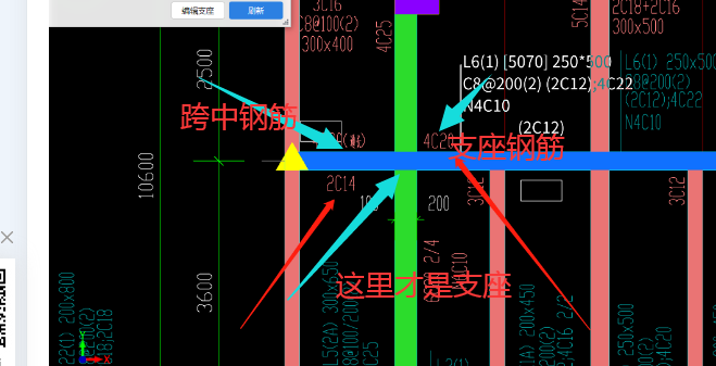 梁原位标注