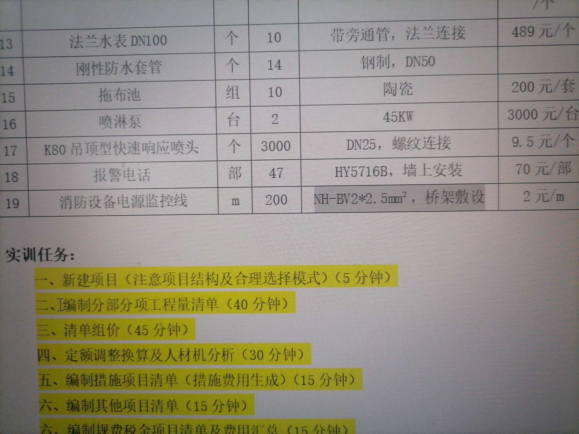 套清单