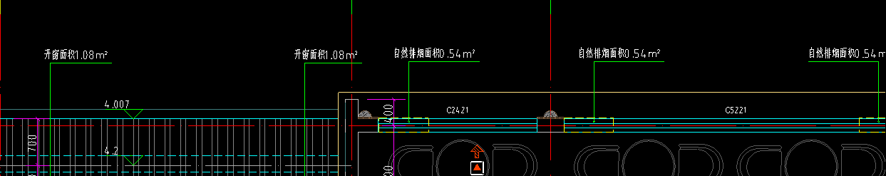 窗面积