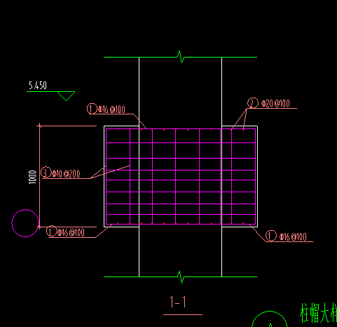 圆形柱