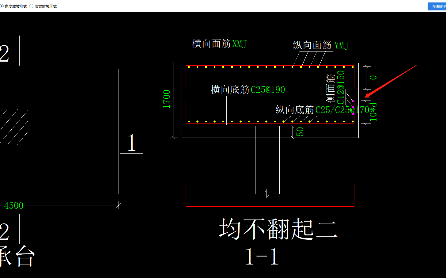 承台侧面钢筋分布筋图片