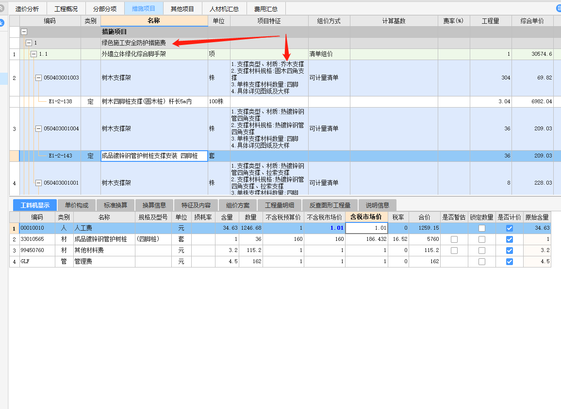 措施费