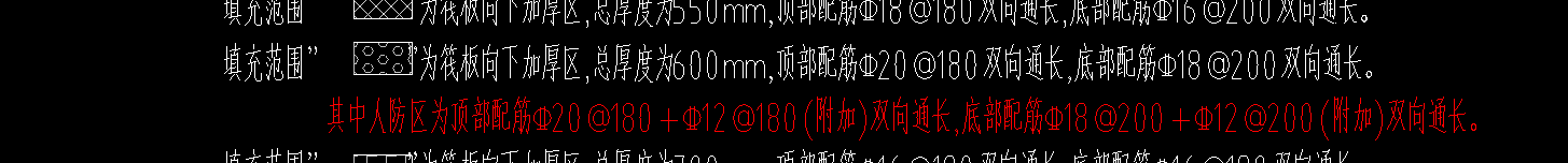 通长钢筋
