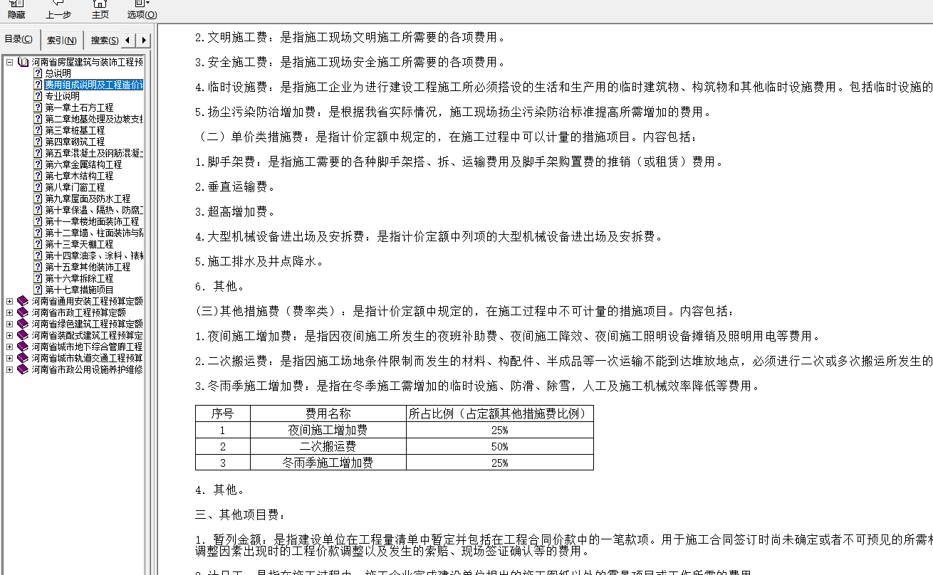 可竞争措施费