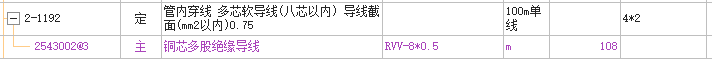 主材工程量