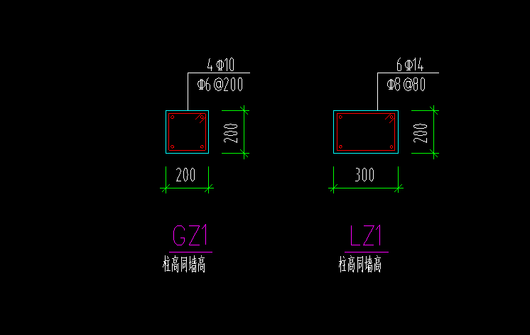 矩形柱