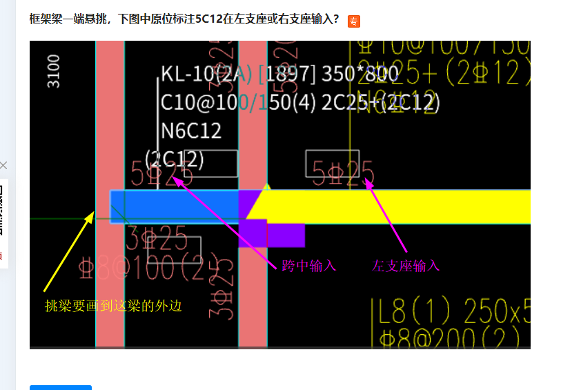 一端悬挑图片