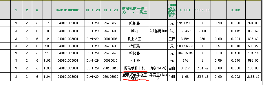 台班